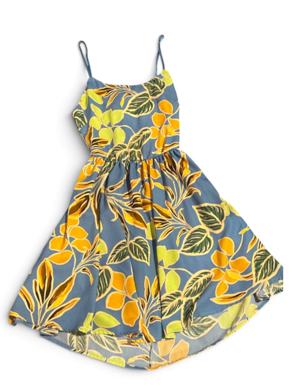 I Joah Floral Mini Dress Size S Blue Yellow